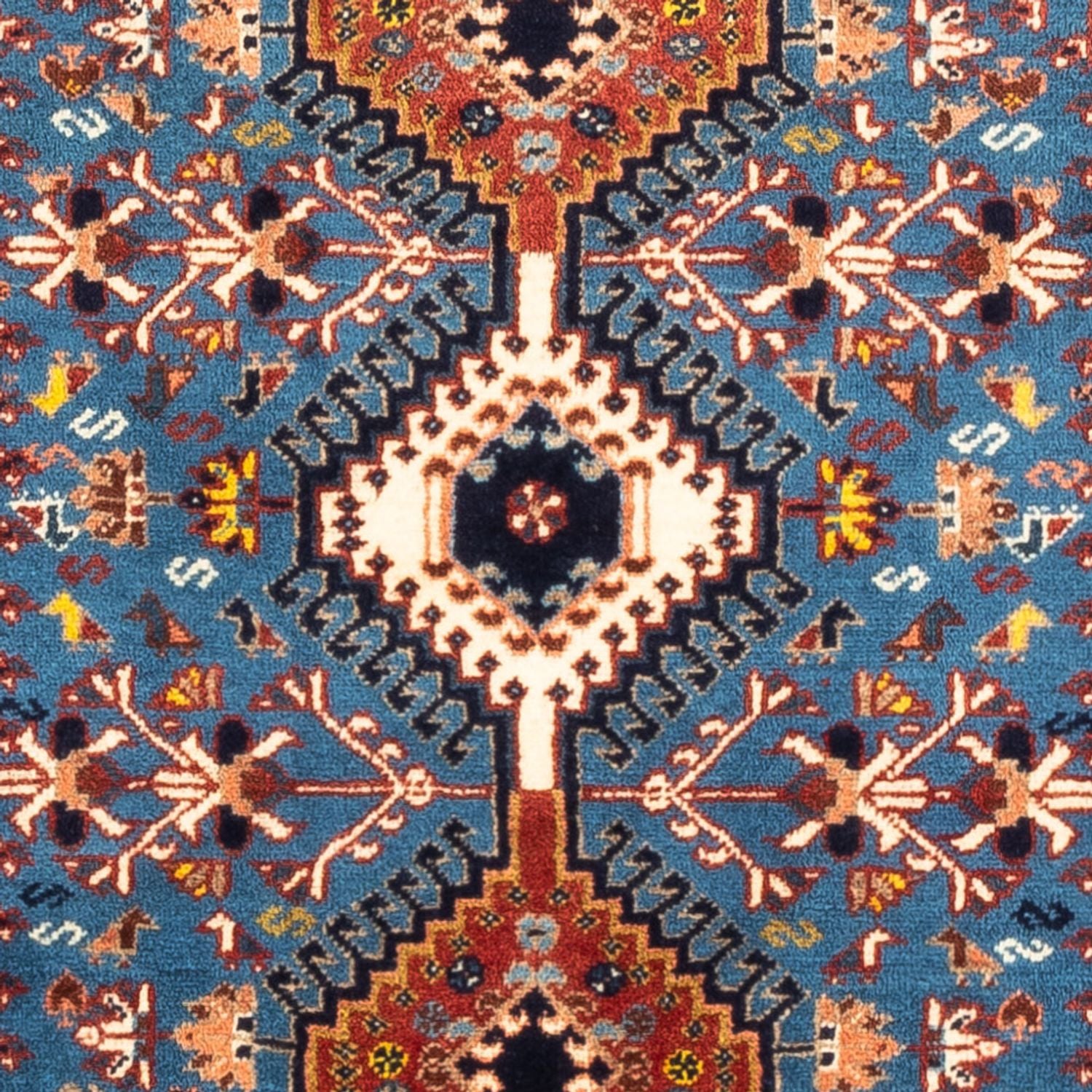 Tapis persan - Nomadic - 122 x 83 cm - bleu