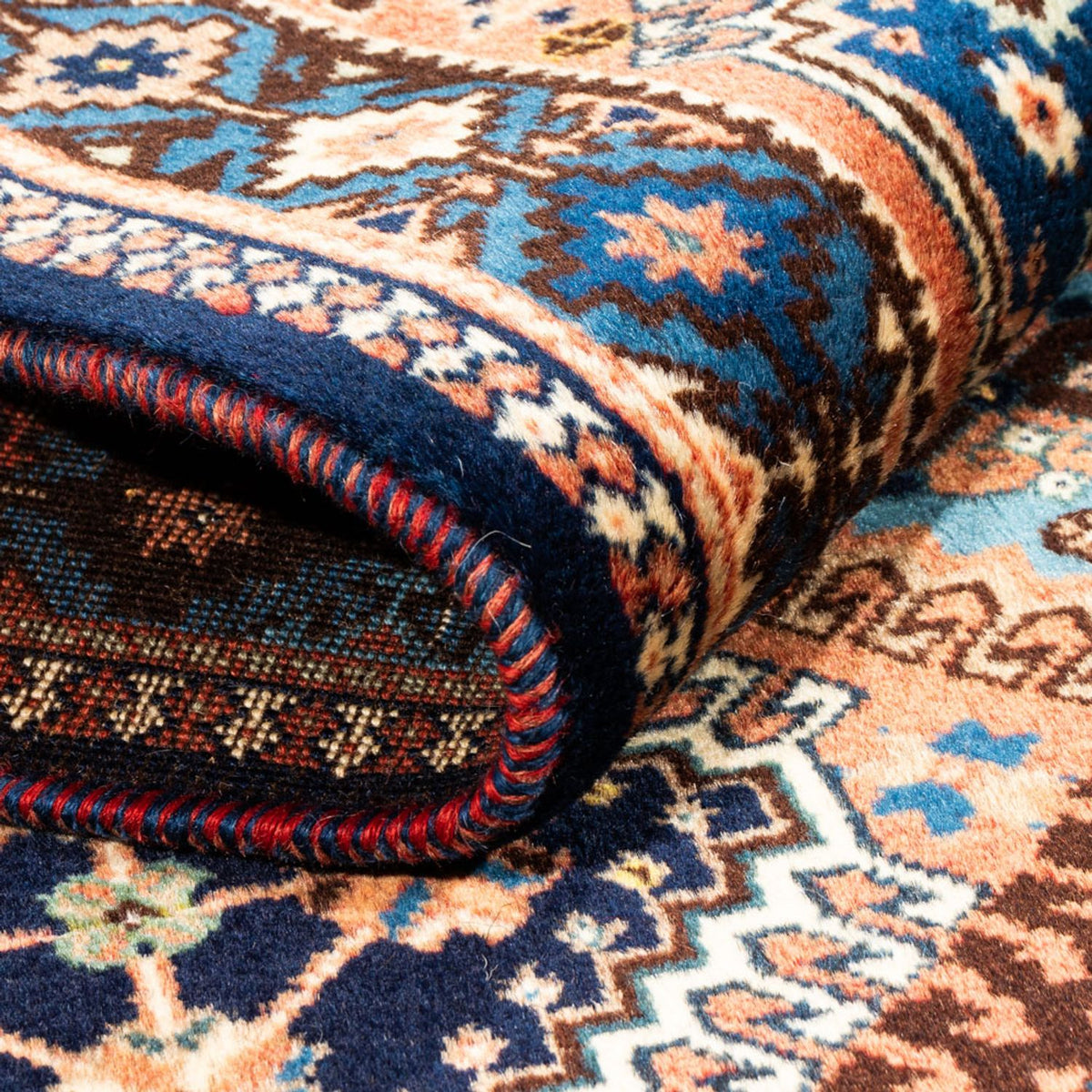 Tapis persan - Nomadic - 130 x 85 cm - rouge