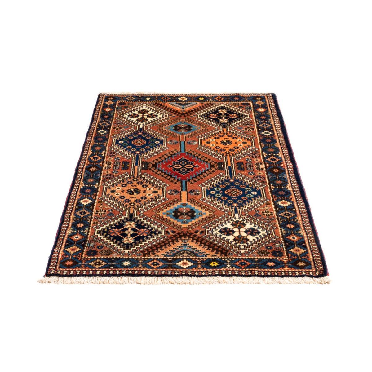 Tapis persan - Nomadic - 130 x 85 cm - rouge