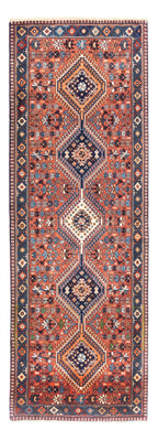 Tapis de couloir Tapis persan - Nomadic - 220 x 80 cm - rouge