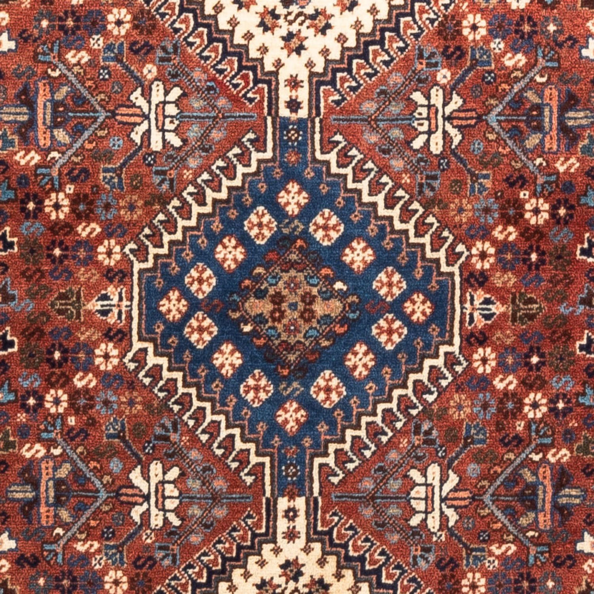 Tapis de couloir Tapis persan - Nomadic - 203 x 83 cm - rouge