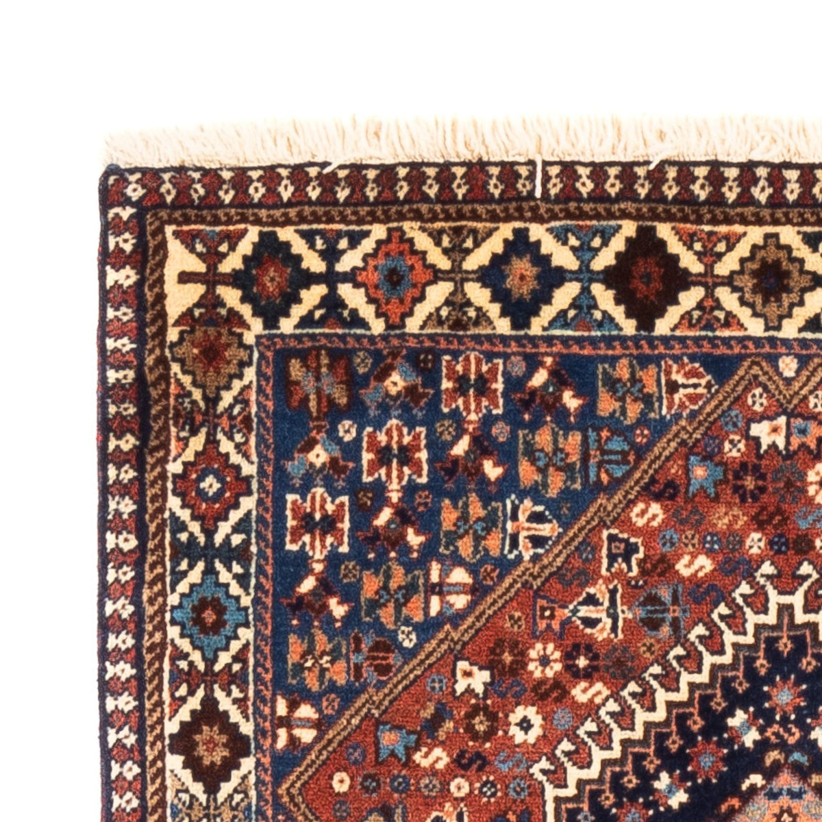 Tapis de couloir Tapis persan - Nomadic - 203 x 83 cm - rouge