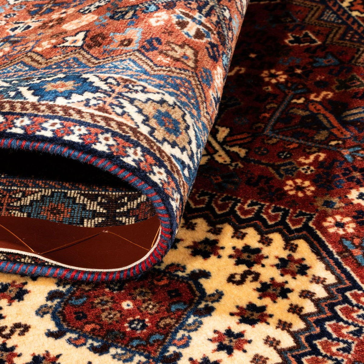 Tapis de couloir Tapis persan - Nomadic - 203 x 83 cm - rouge