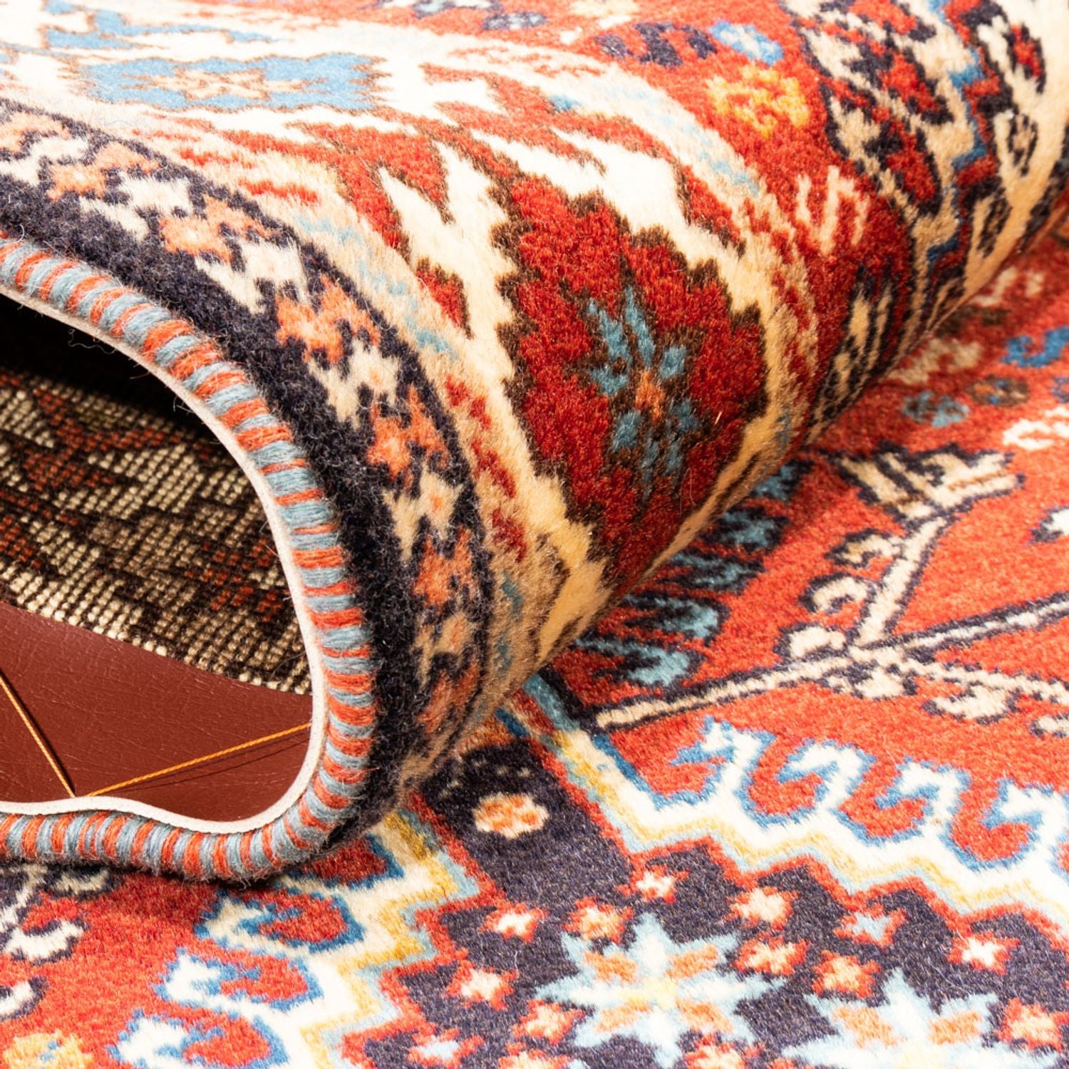 Tapis de couloir Tapis persan - Nomadic - 190 x 85 cm - rouge