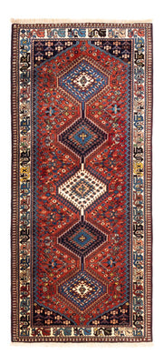 Tapis de couloir Tapis persan - Nomadic - 193 x 85 cm - rouge