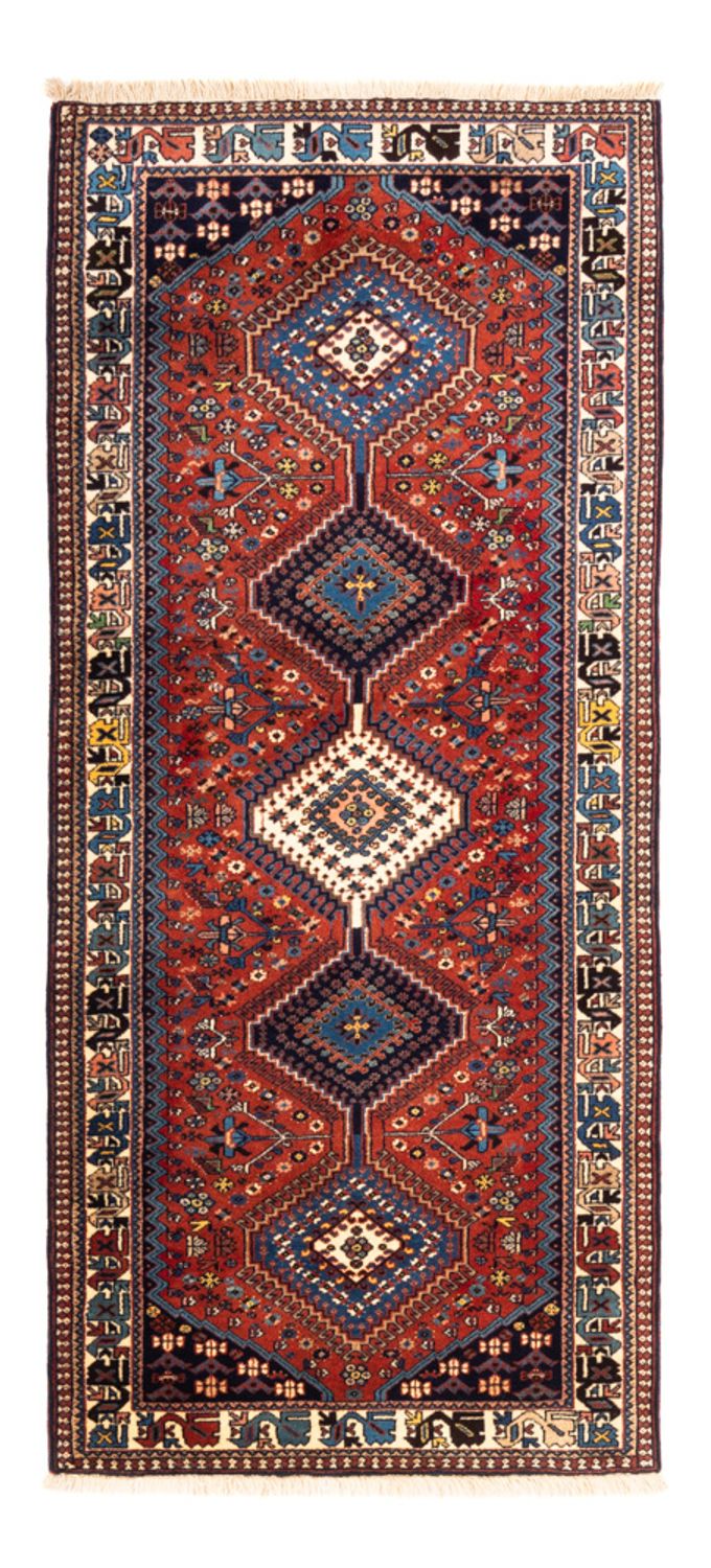 Tapis de couloir Tapis persan - Nomadic - 193 x 85 cm - rouge
