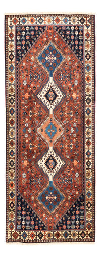 Tapis de couloir Tapis persan - Nomadic - 205 x 80 cm - rouge