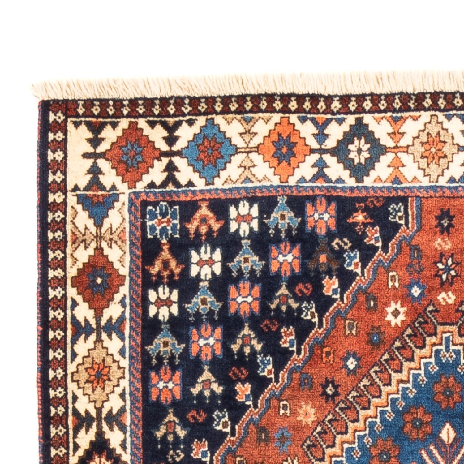 Tapis de couloir Tapis persan - Nomadic - 205 x 80 cm - rouge