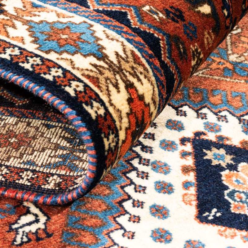 Tapis de couloir Tapis persan - Nomadic - 205 x 80 cm - rouge