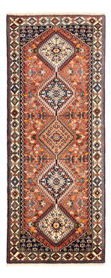 Tapis de couloir Tapis persan - Nomadic - 202 x 82 cm - rouge
