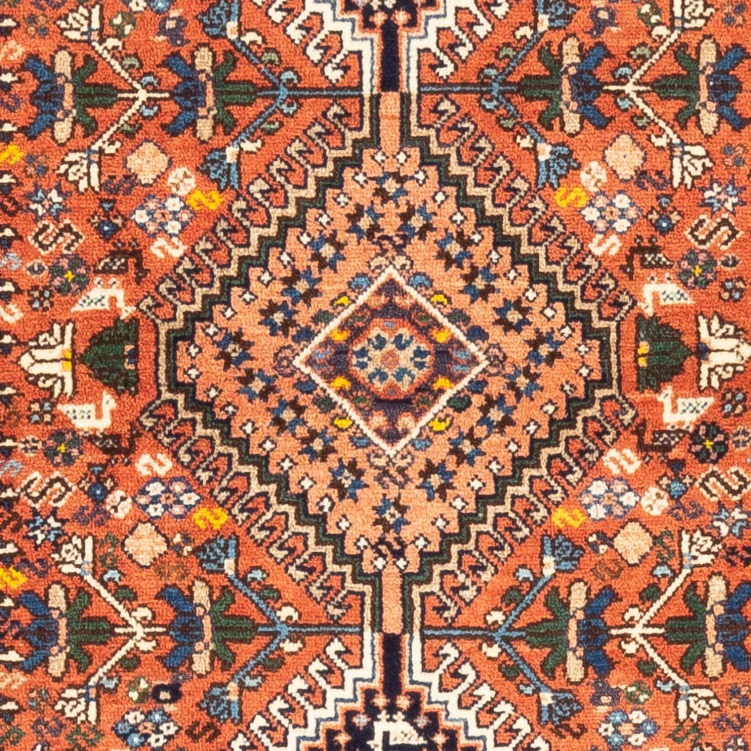 Tapis de couloir Tapis persan - Nomadic - 202 x 82 cm - rouge