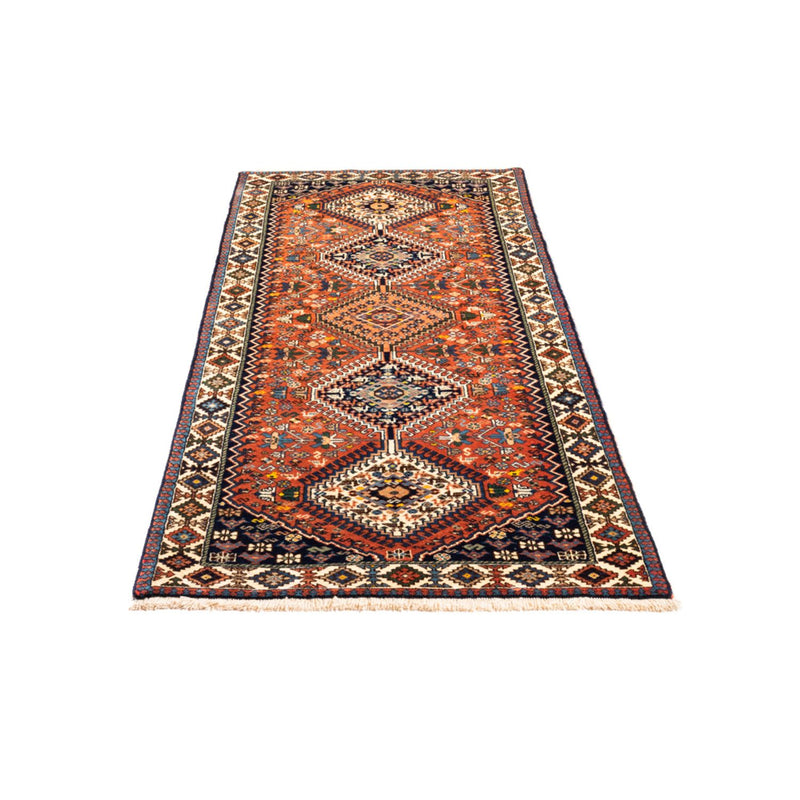 Tapis de couloir Tapis persan - Nomadic - 202 x 82 cm - rouge