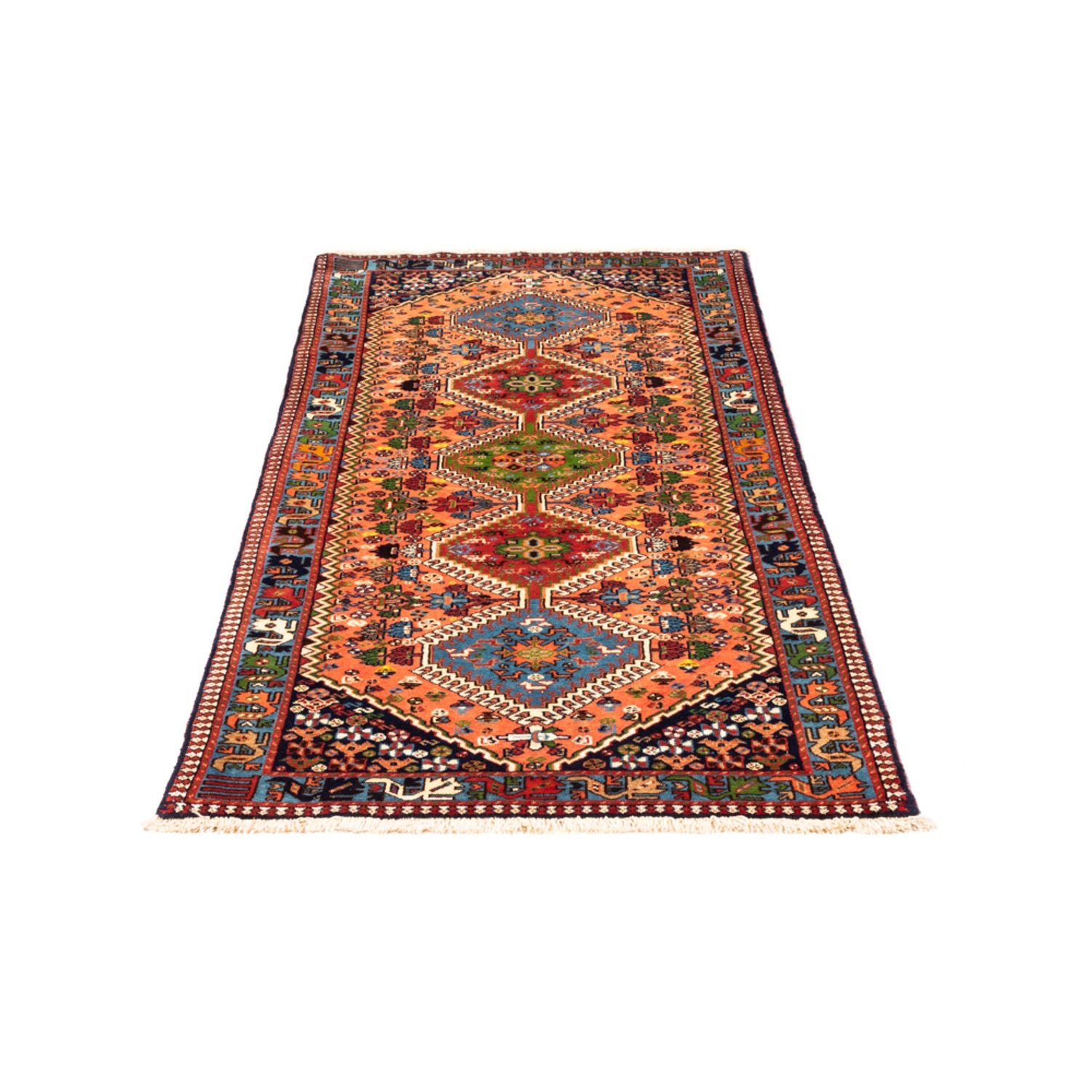 Tapis de couloir Tapis persan - Nomadic - 207 x 85 cm - rouge