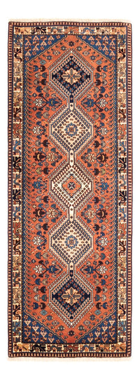 Tapis de couloir Tapis persan - Nomadic - 200 x 80 cm - rouge