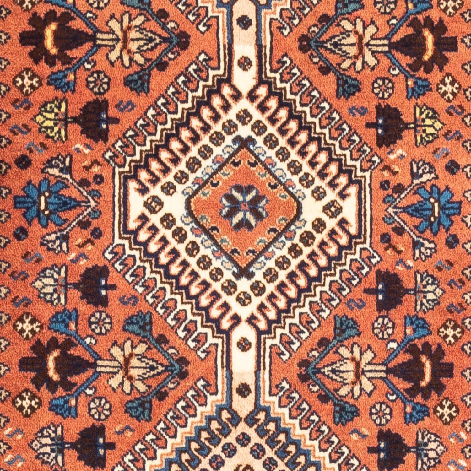 Tapis de couloir Tapis persan - Nomadic - 200 x 80 cm - rouge
