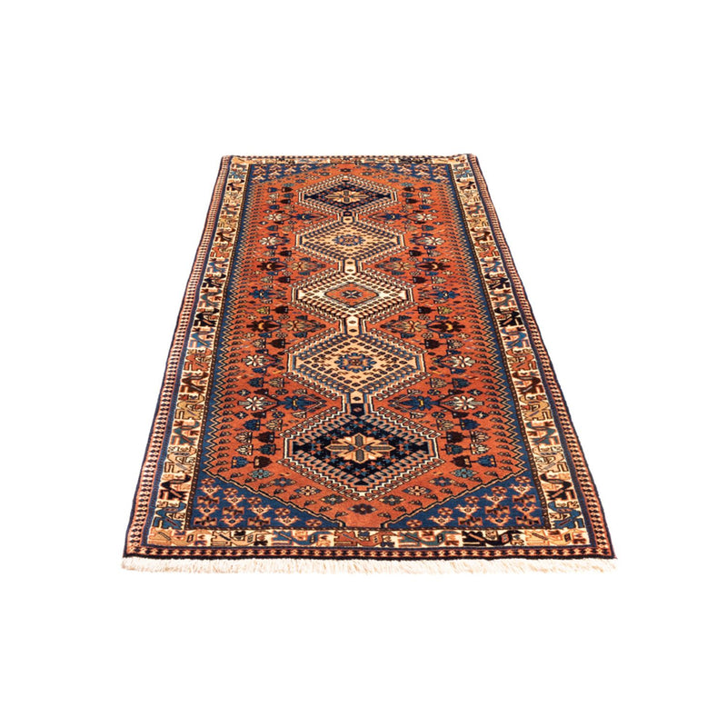 Tapis de couloir Tapis persan - Nomadic - 200 x 80 cm - rouge
