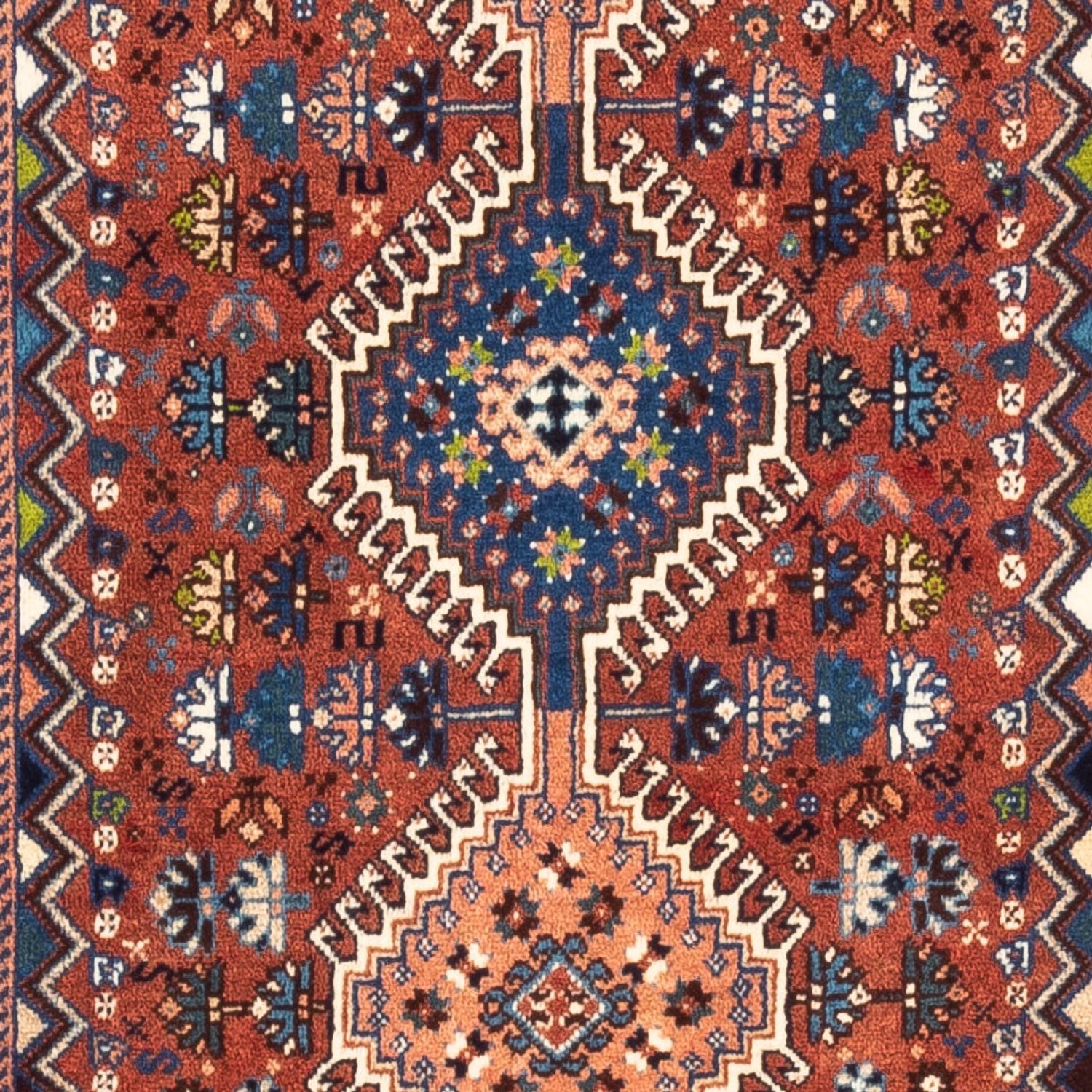 Tapis de couloir Tapis persan - Nomadic - 195 x 80 cm - rouge