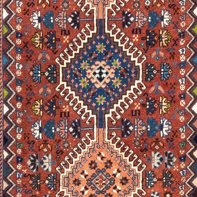 Tapis de couloir Tapis persan - Nomadic - 195 x 80 cm - rouge
