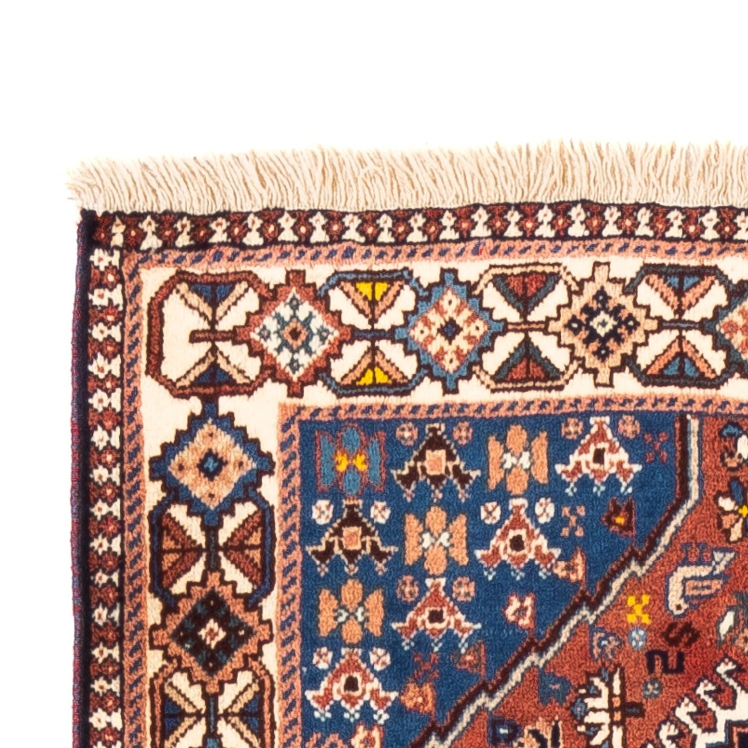 Tapis de couloir Tapis persan - Nomadic - 195 x 80 cm - rouge