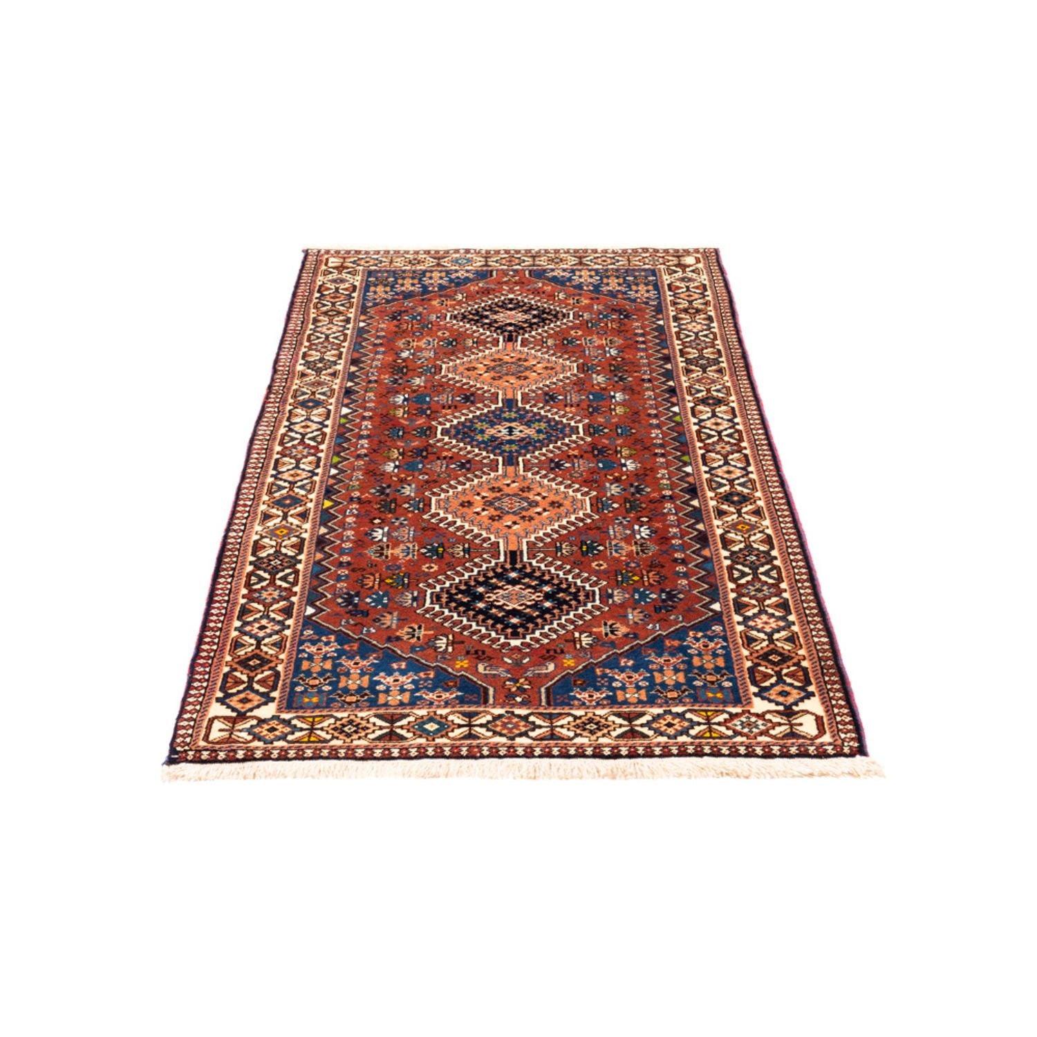 Tapis de couloir Tapis persan - Nomadic - 195 x 80 cm - rouge