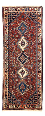 Tapis de couloir Tapis persan - Nomadic - 200 x 80 cm - rouge
