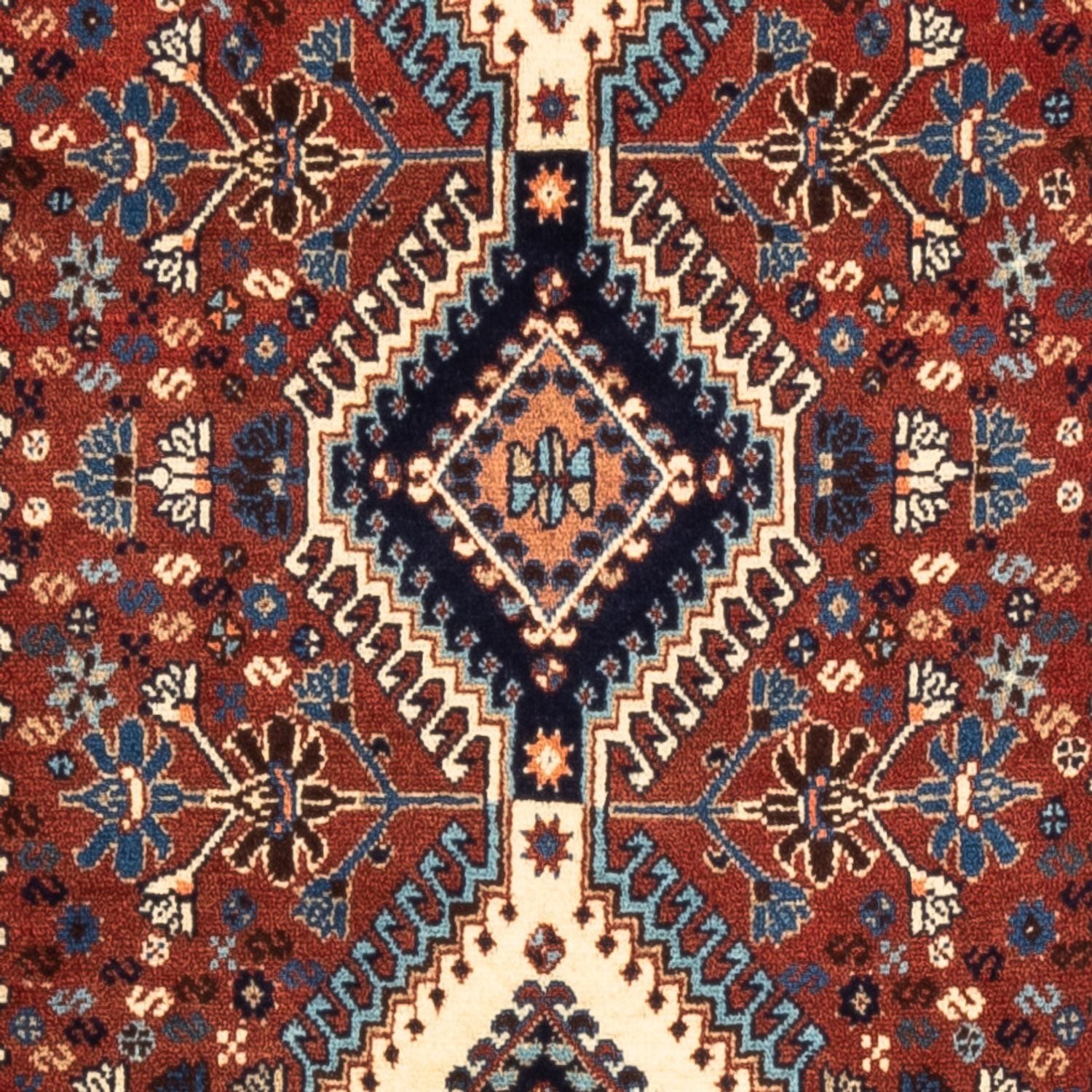 Tapis de couloir Tapis persan - Nomadic - 200 x 80 cm - rouge