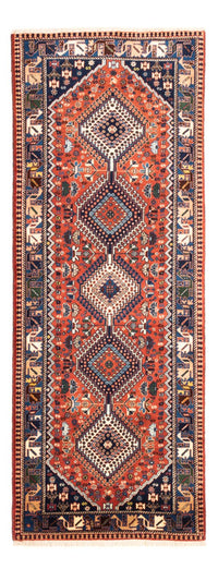 Tapis de couloir Tapis persan - Nomadic - 210 x 80 cm - rouge