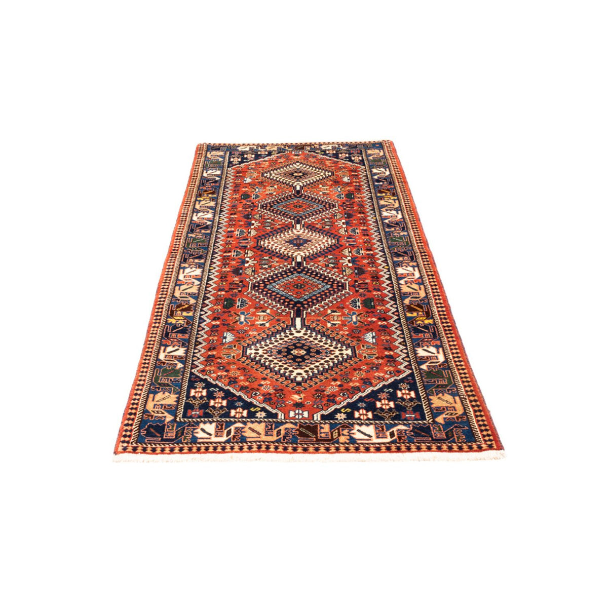 Tapis de couloir Tapis persan - Nomadic - 210 x 80 cm - rouge