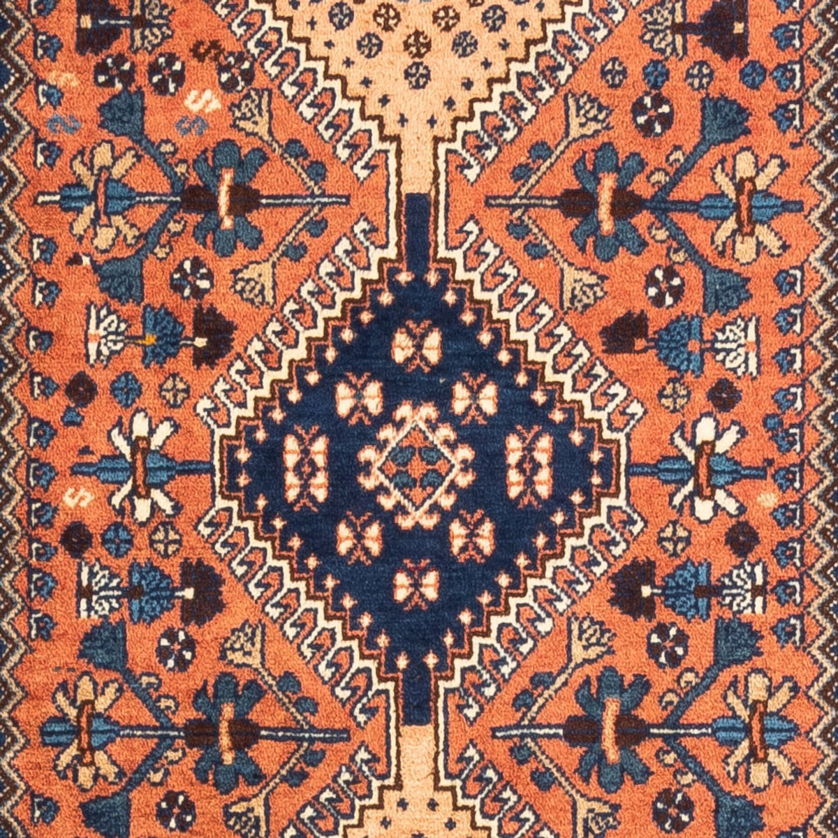 Tapis de couloir Tapis persan - Nomadic - 193 x 85 cm - rouge