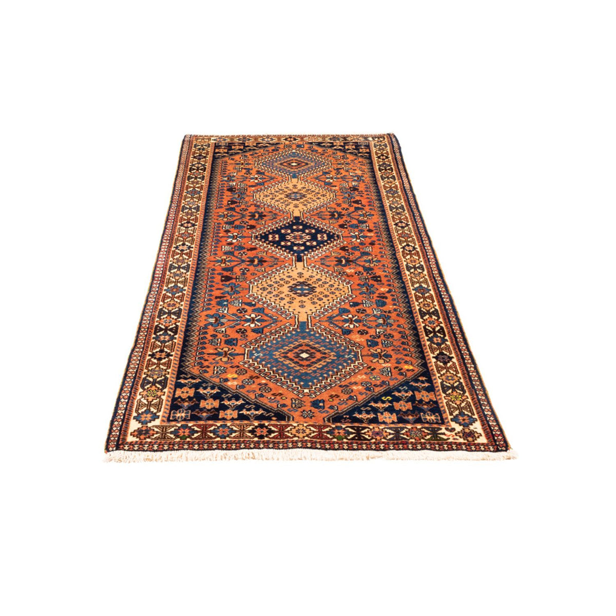 Tapis de couloir Tapis persan - Nomadic - 193 x 85 cm - rouge