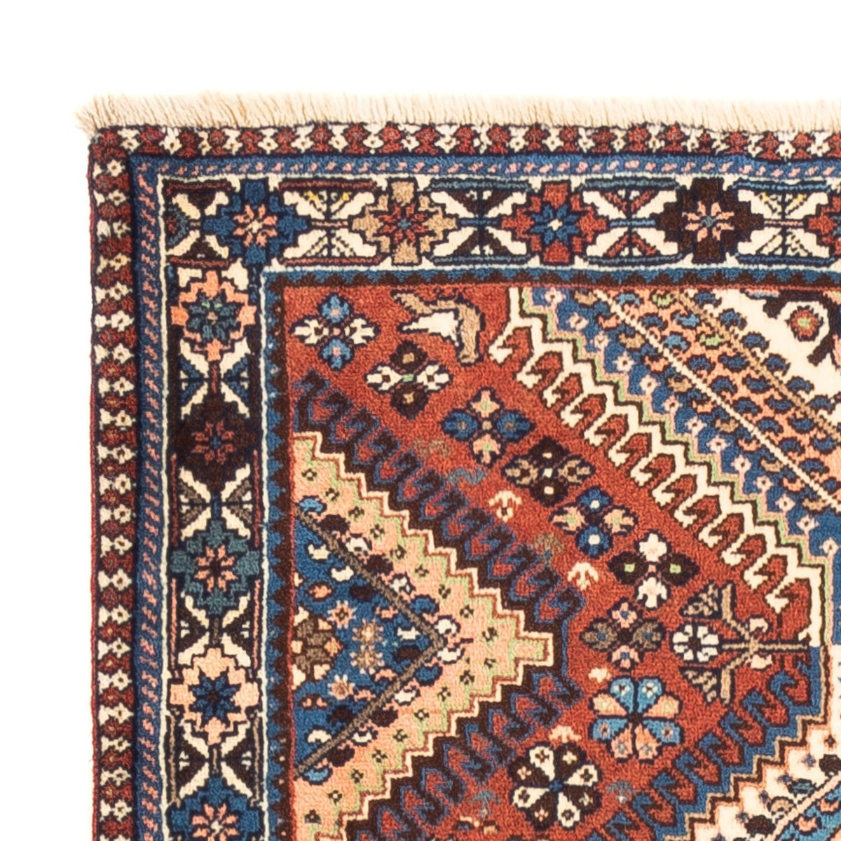 Tapis de couloir Tapis persan - Nomadic - 194 x 80 cm - rouge