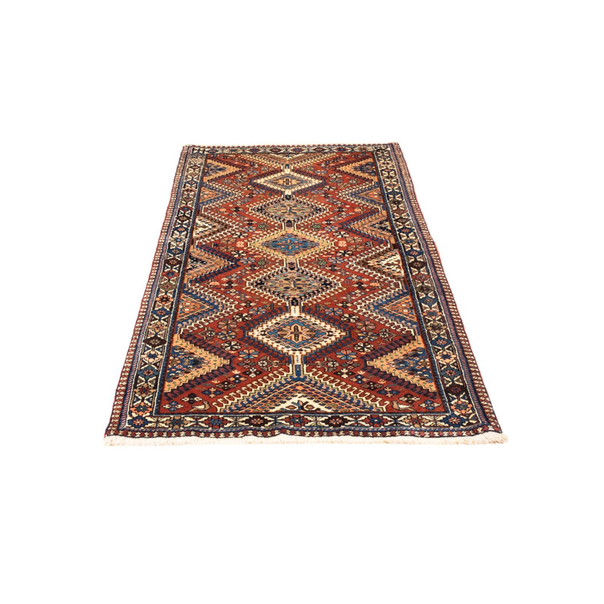 Tapis de couloir Tapis persan - Nomadic - 194 x 80 cm - rouge
