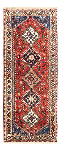 Tapis de couloir Tapis persan - Nomadic - 195 x 80 cm - rouge