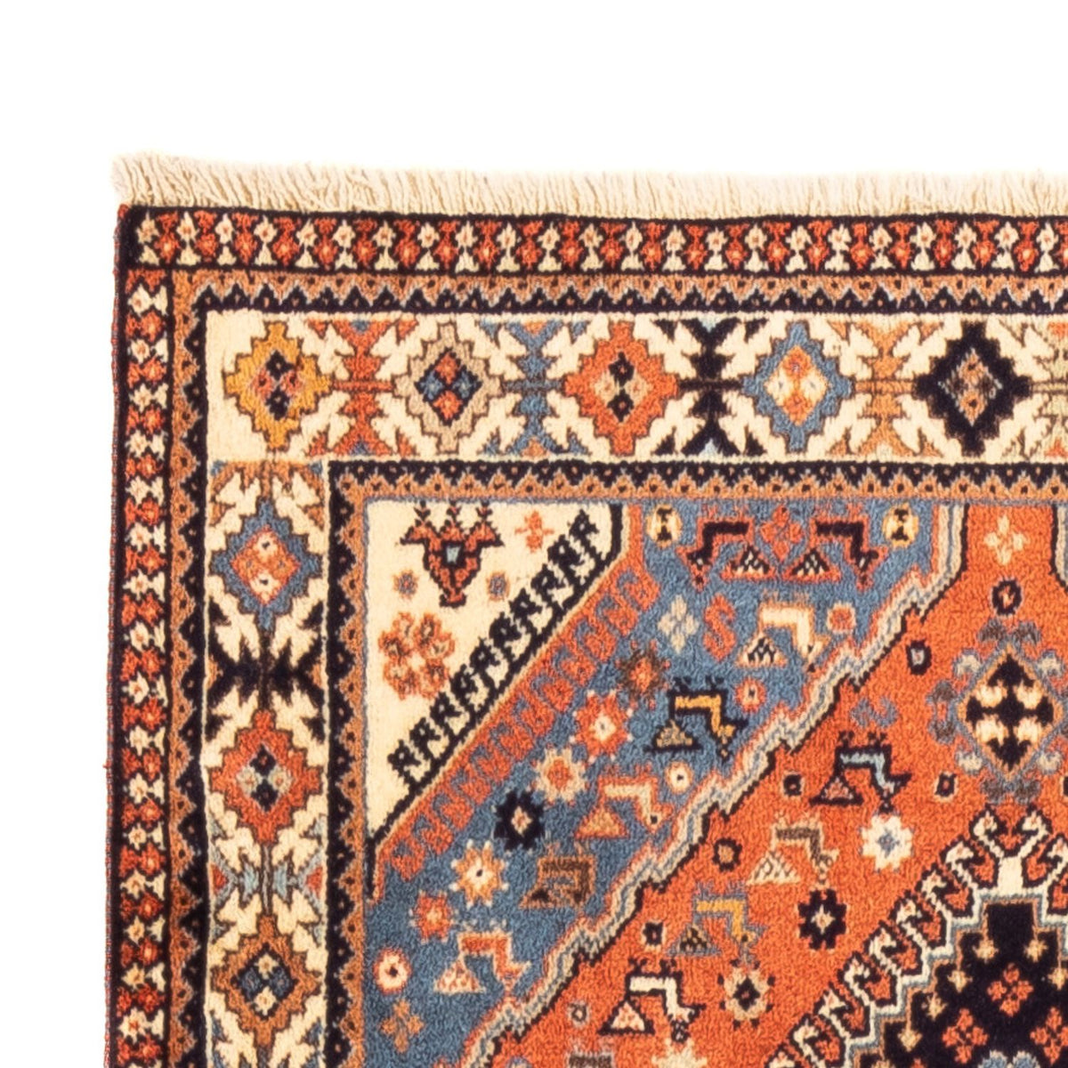 Tapis de couloir Tapis persan - Nomadic - 192 x 80 cm - rouge