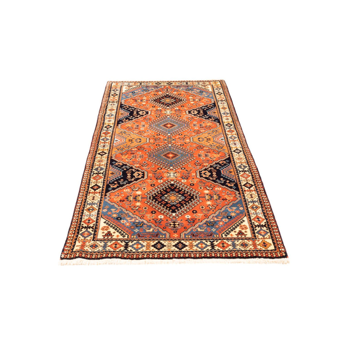 Tapis de couloir Tapis persan - Nomadic - 192 x 80 cm - rouge
