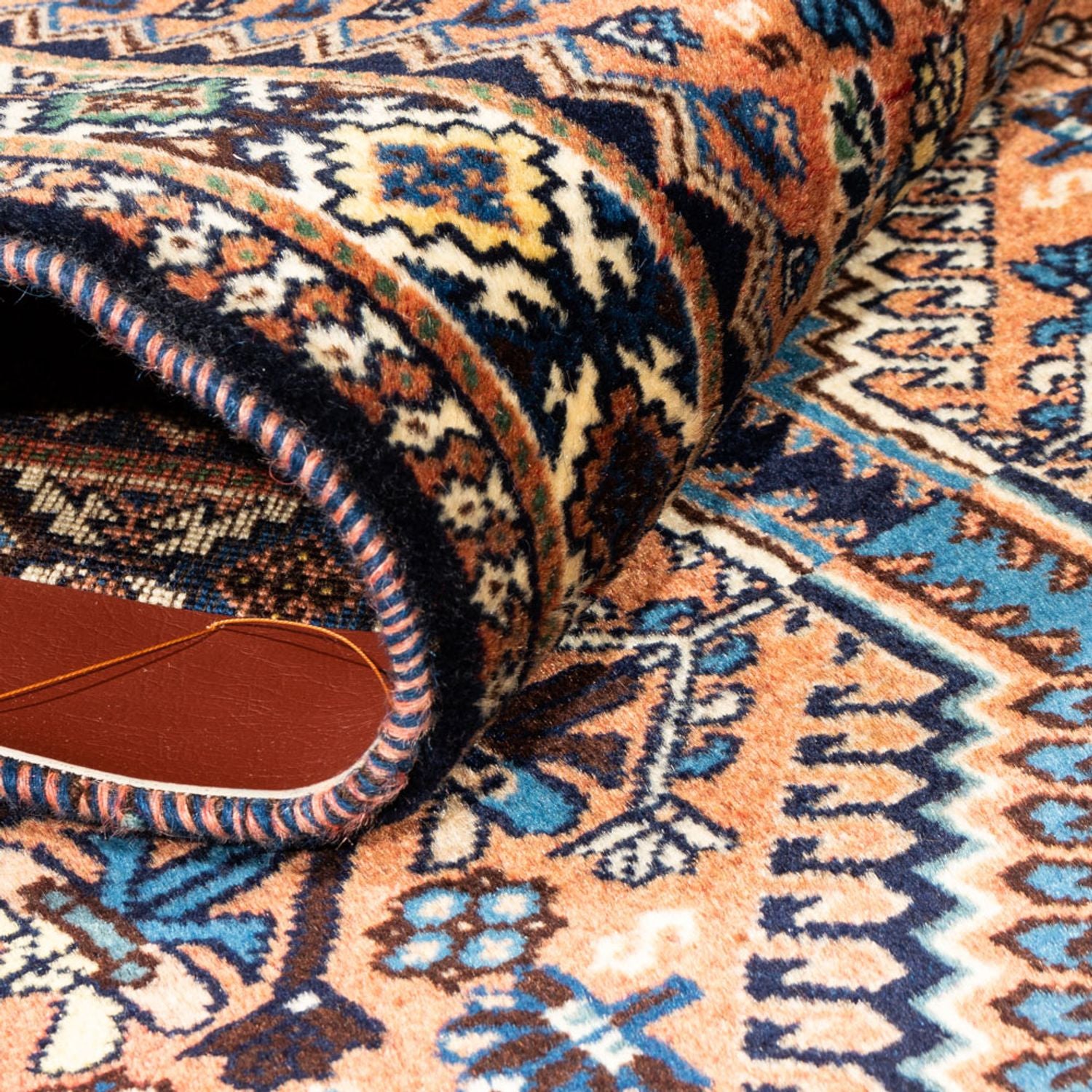 Tapis de couloir Tapis persan - Nomadic - 193 x 85 cm - rouge