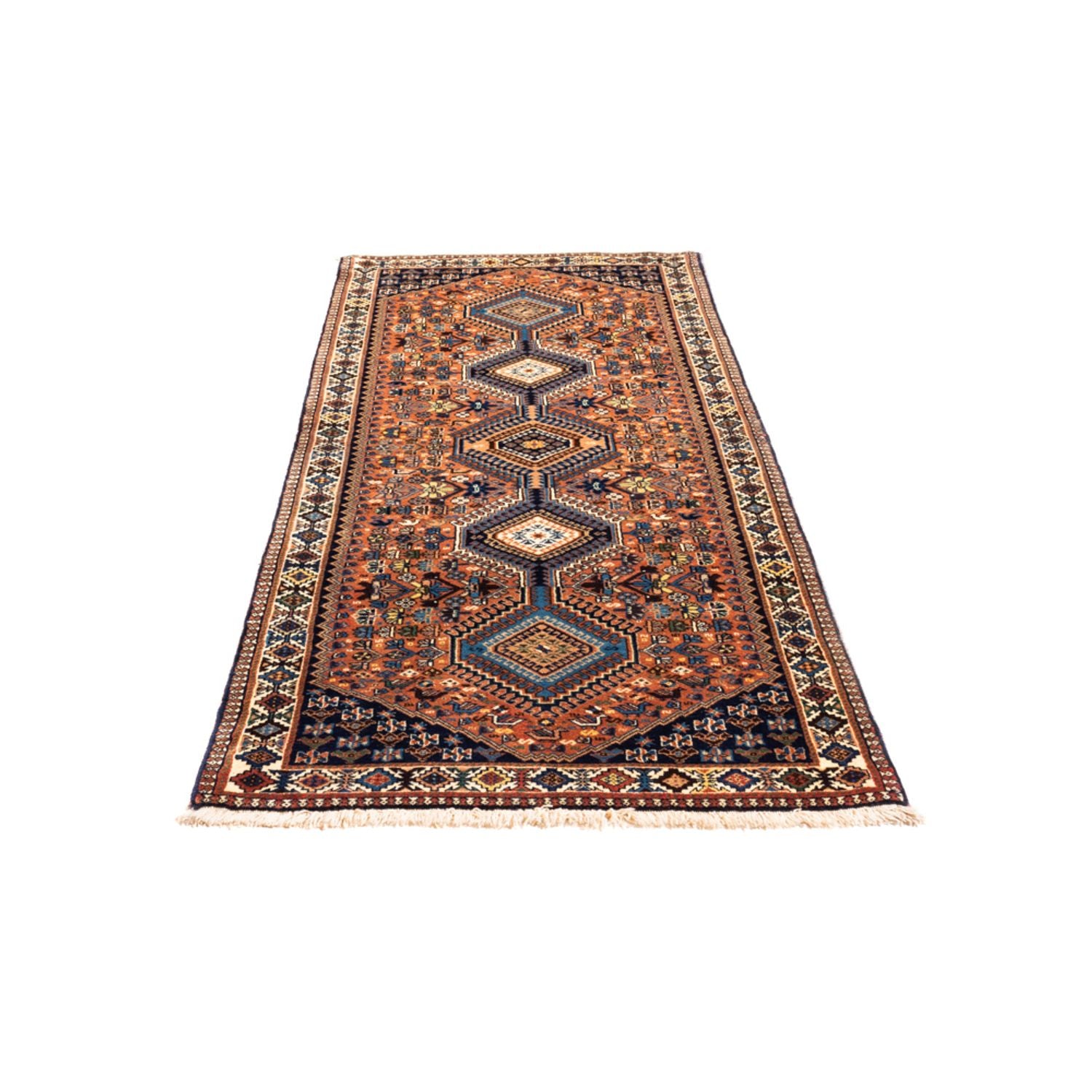 Tapis de couloir Tapis persan - Nomadic - 193 x 85 cm - rouge