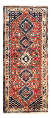 Tapis de couloir Tapis persan - Nomadic - 198 x 86 cm - rouge