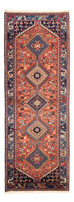 Tapis de couloir Tapis persan - Nomadic - 208 x 80 cm - rouge