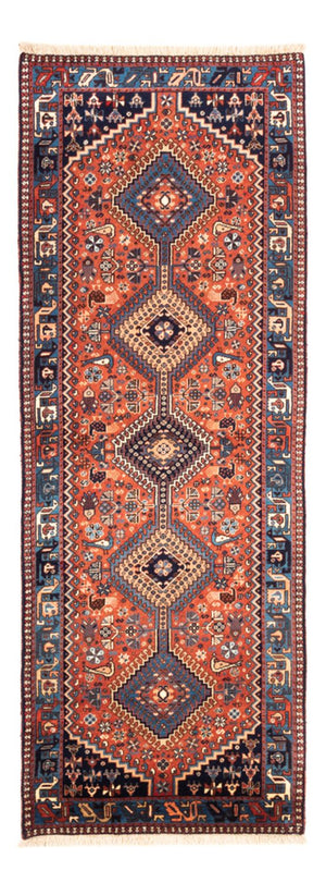 Tapis de couloir Tapis persan - Nomadic - 208 x 80 cm - rouge