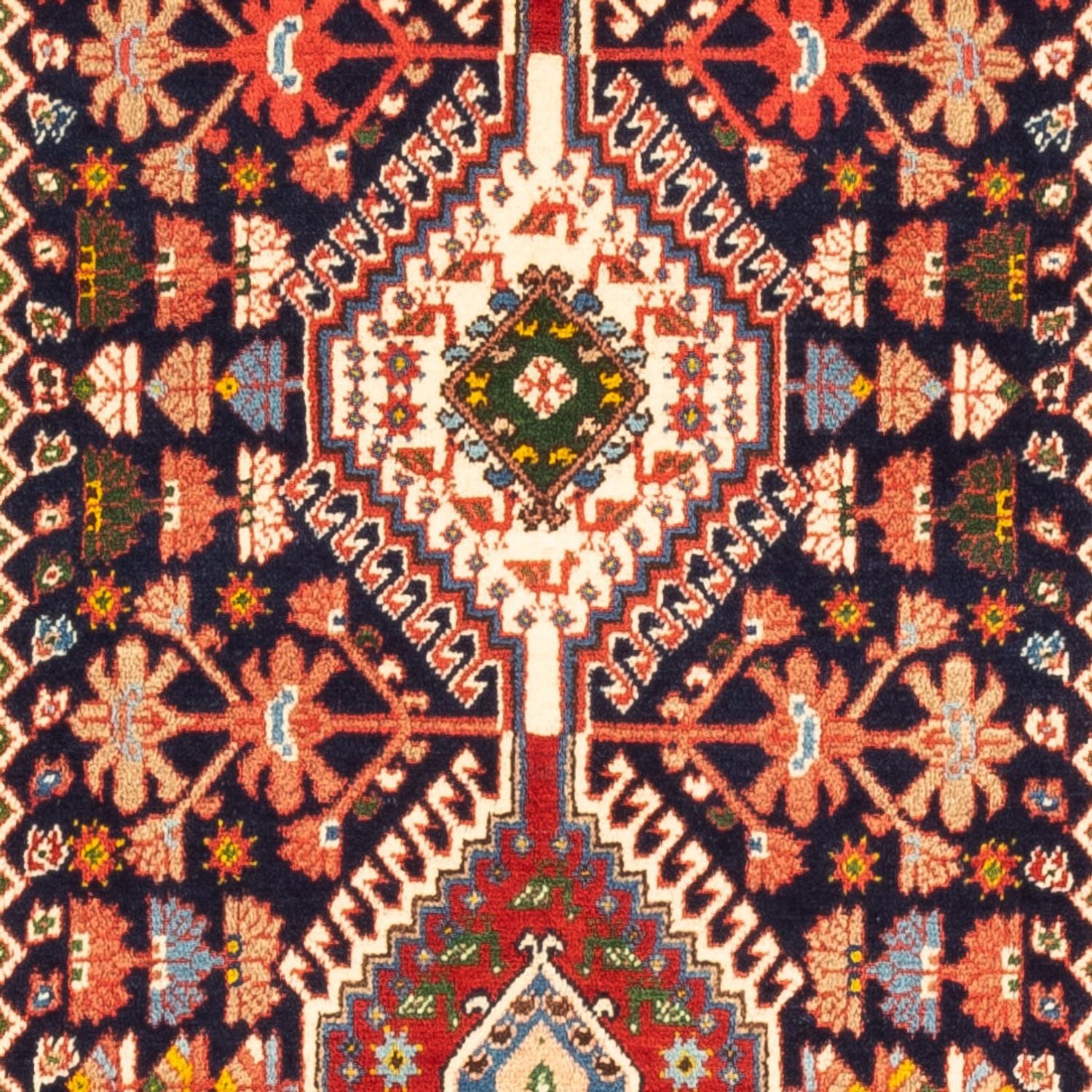 Tapis de couloir Tapis persan - Nomadic - 207 x 80 cm - bleu foncé
