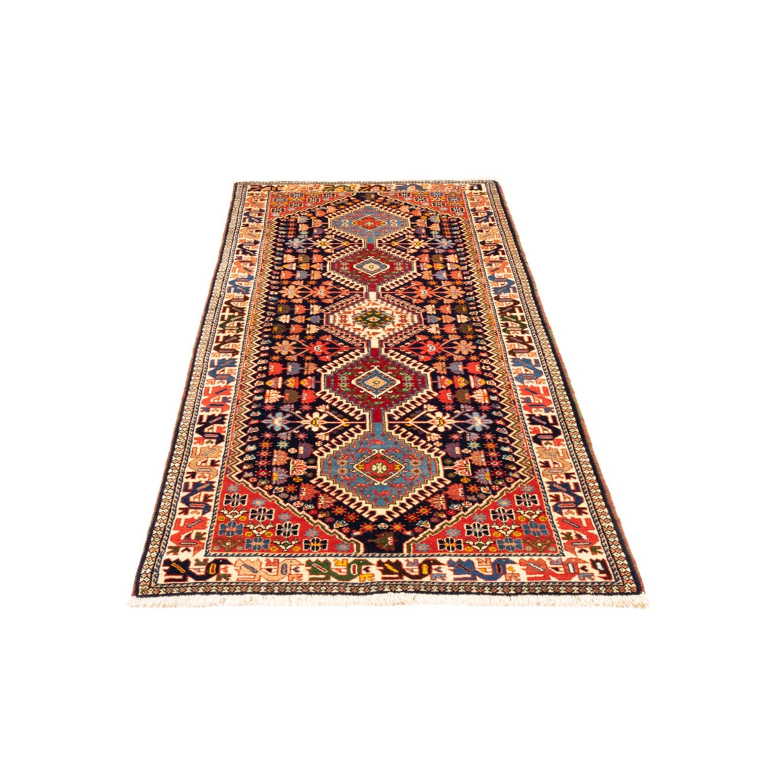 Tapis de couloir Tapis persan - Nomadic - 207 x 80 cm - bleu foncé