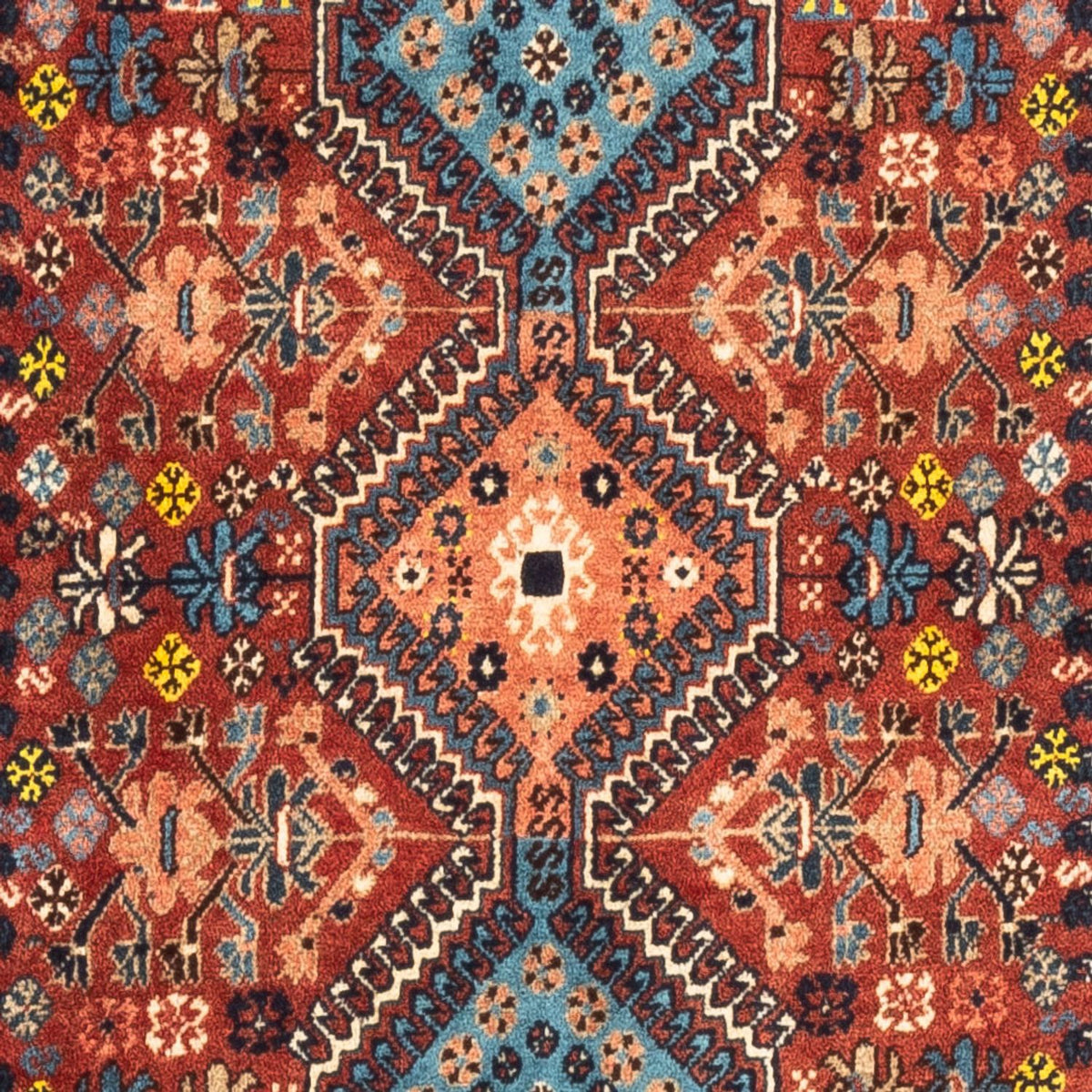 Tapis de couloir Tapis persan - Nomadic - 192 x 80 cm - rouge