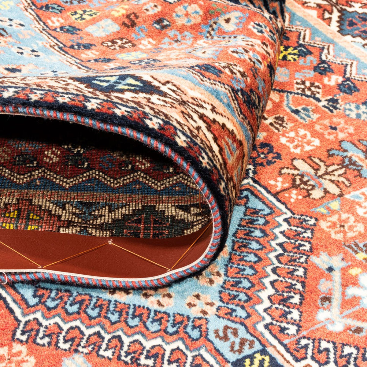 Tapis de couloir Tapis persan - Nomadic - 192 x 80 cm - rouge