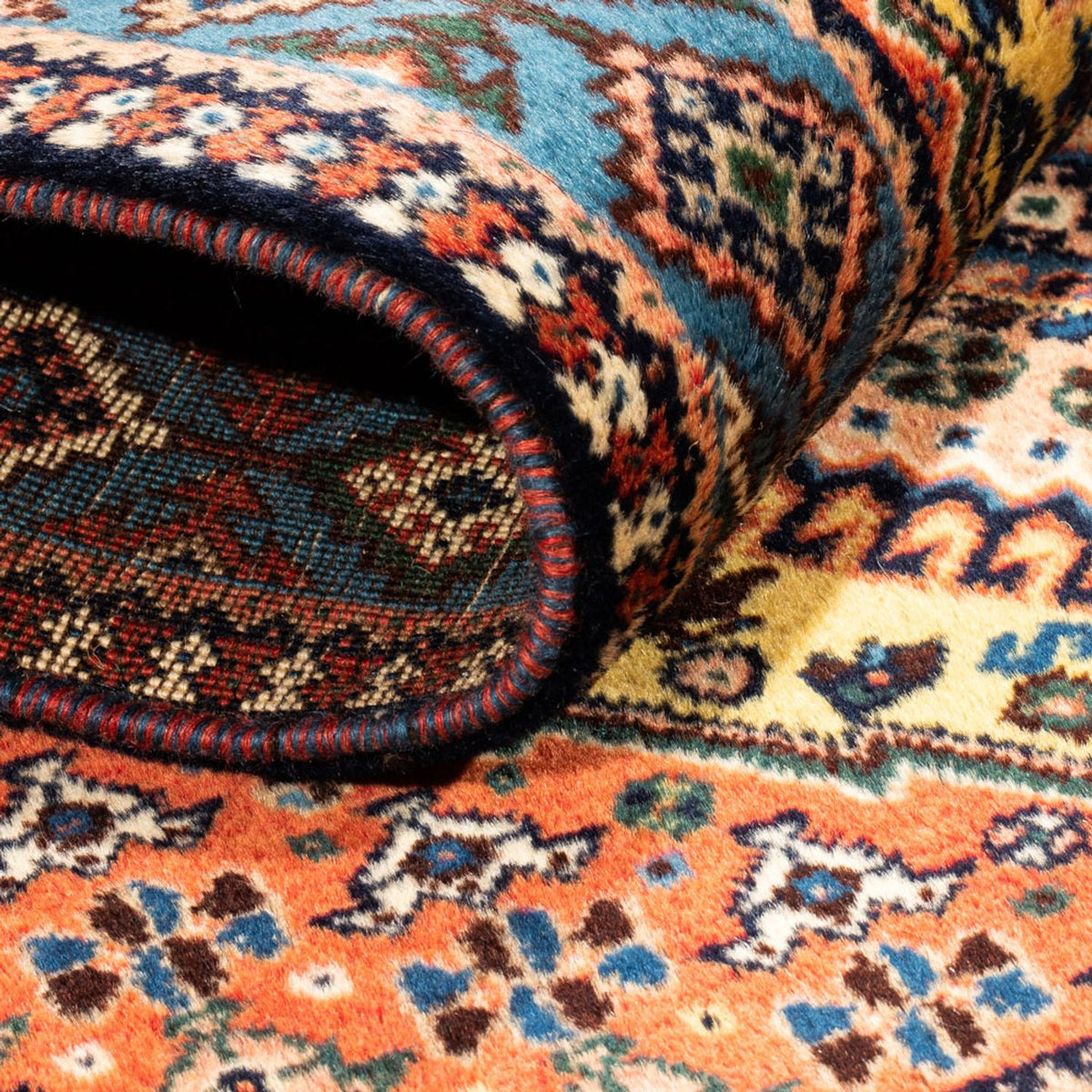 Tapis persan - Nomadic - 123 x 83 cm - jaune