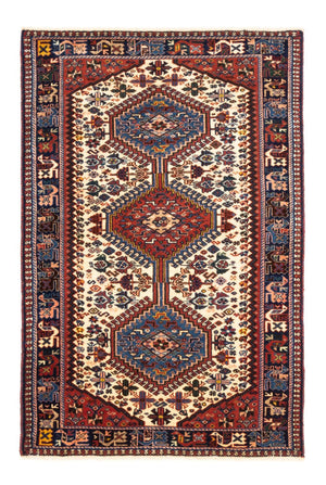 Tapis persan - Nomadic - 122 x 83 cm - crème