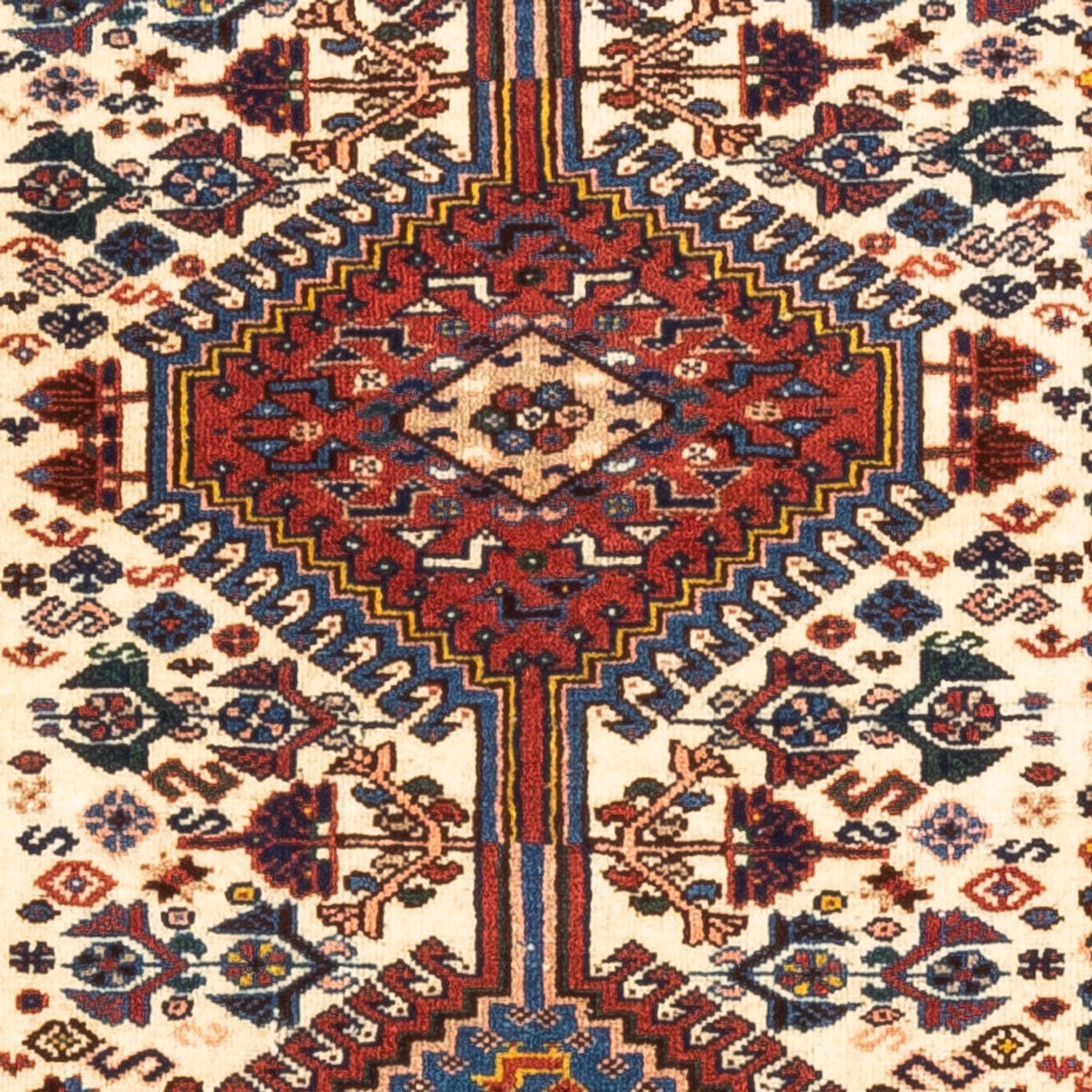 Tapis persan - Nomadic - 122 x 83 cm - crème