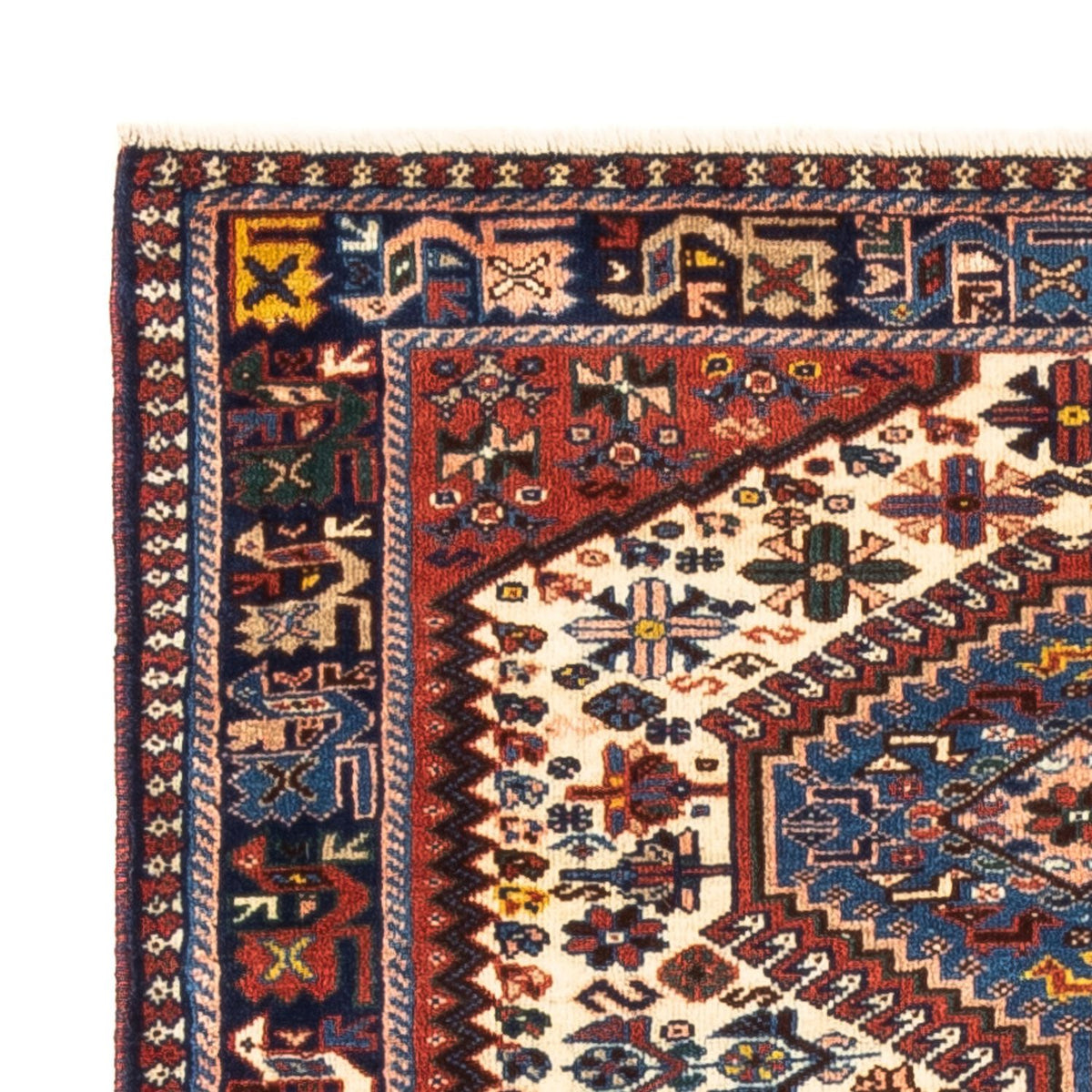 Tapis persan - Nomadic - 122 x 83 cm - crème