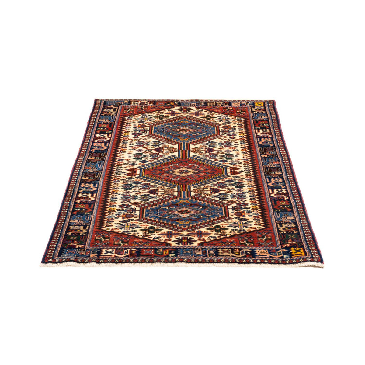 Tapis persan - Nomadic - 122 x 83 cm - crème