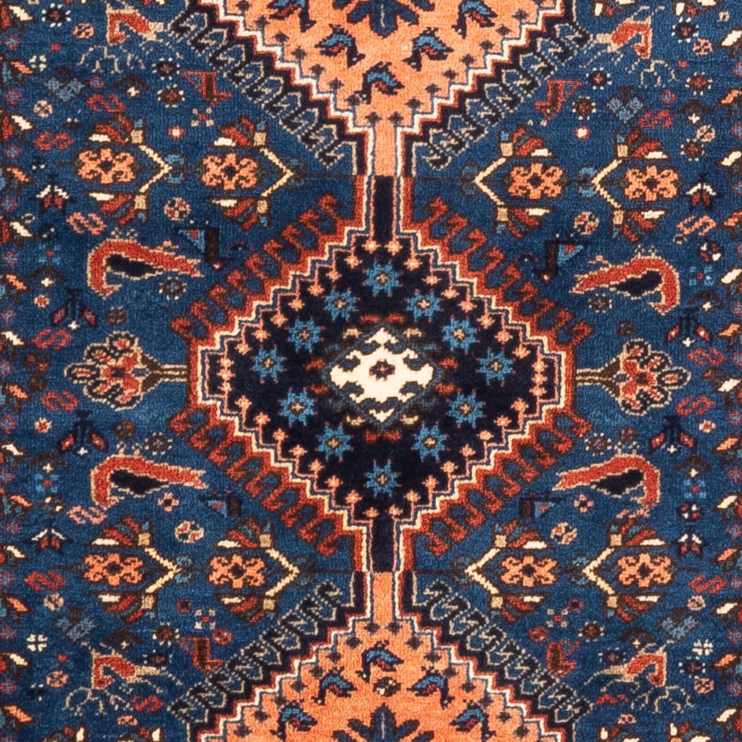 Tapis persan - Nomadic - 127 x 83 cm - bleu